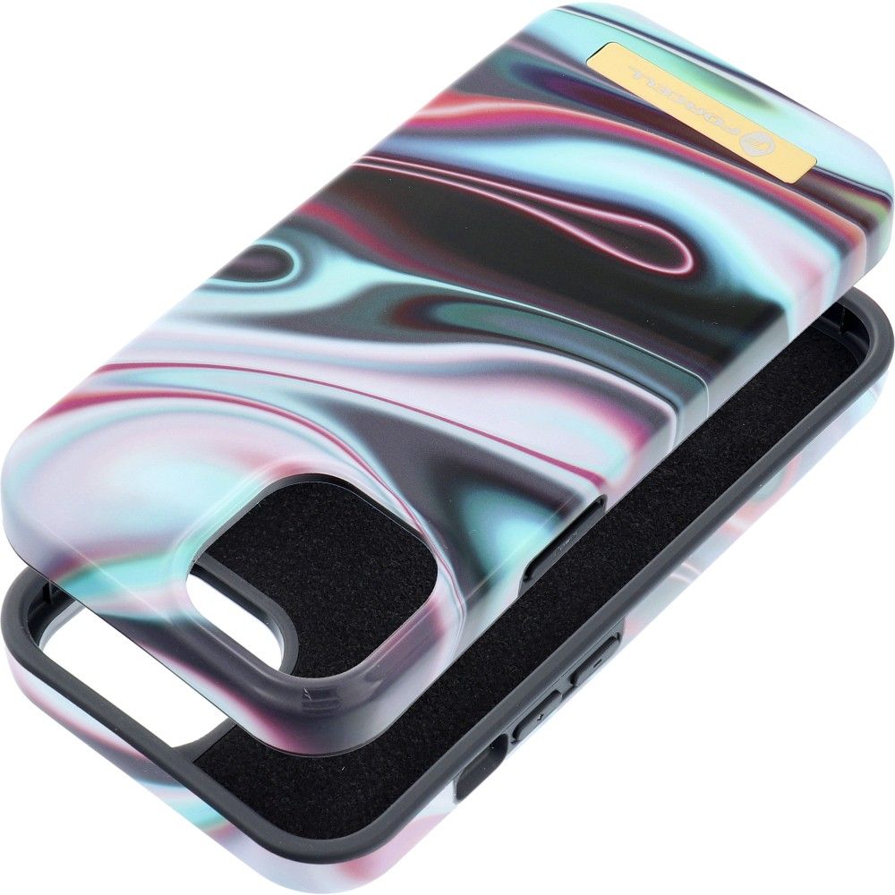 FORCELL F-PROTECT Mirage case compatible with MagSafe for IPHONE 15 glow