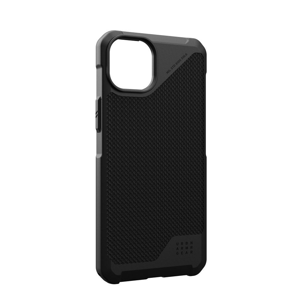 UAG Urban Armor Gear case METROPOLIS LT compatible with MagSafe for IPHONE 15 Plus kevlar black