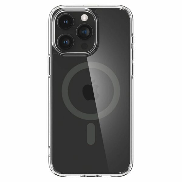 SPIGEN case ULTRA HYBRID MAG compatible with MagSafe for IPHONE 15 Pro Max frost black