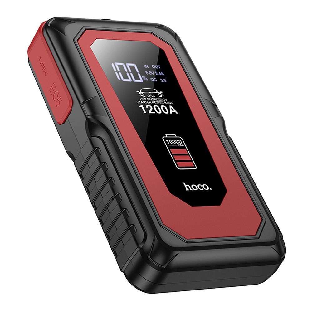 HOCO powerbank 10000 mAh with car emergency starter 2,4A 18W QS3 black