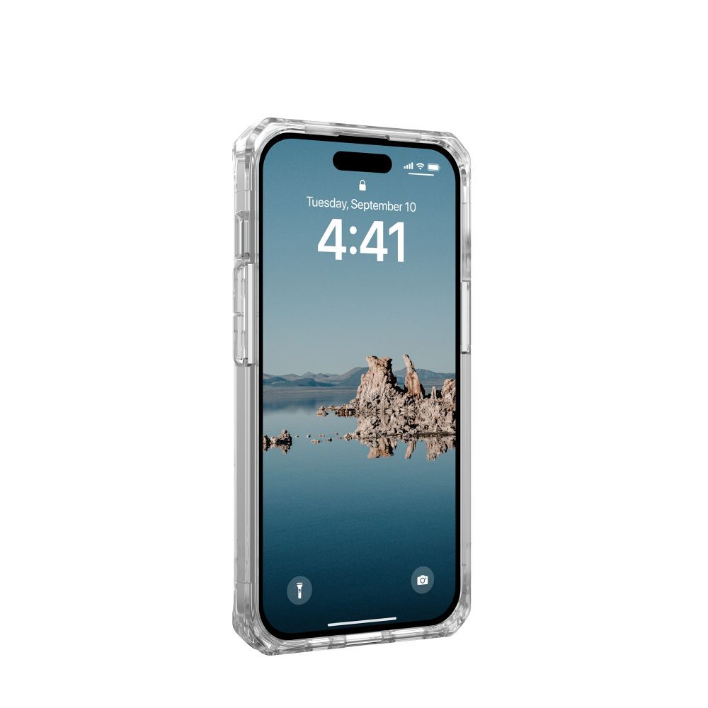 UAG Urban Armor Gear case PLYO compatible with Magsafe for IPHONE 15 ice white