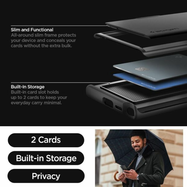 SPIGEN case SLIM ARMOR CS for SAMSUNG S24 Ultra black