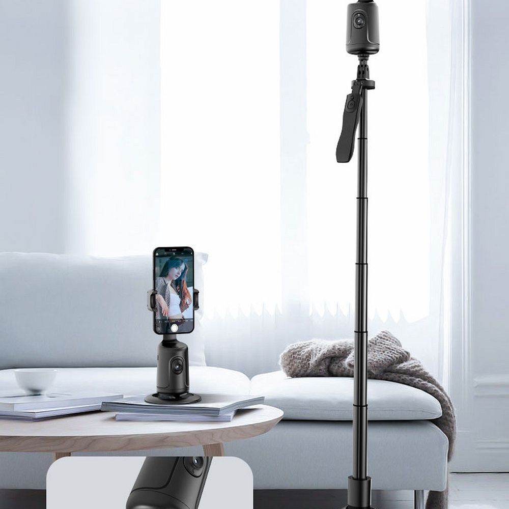 Inteligent selfie with face recognition tracking and gesture recognition P1 black