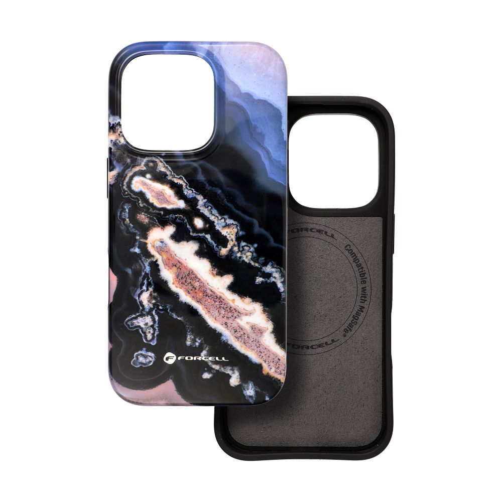 FORCELL F-PROTECT Mirage, Military Drop-Tested case compatible with MagSafe for IPHONE 15 gold island
