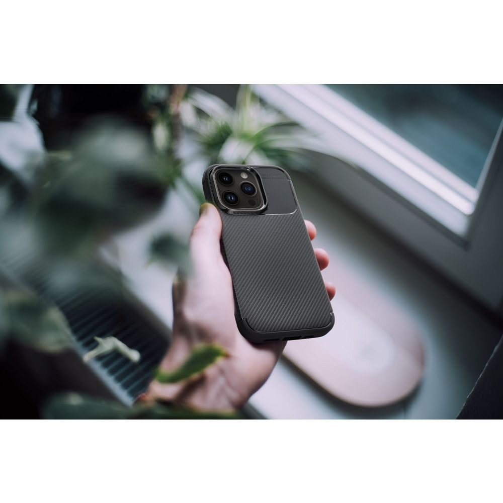 Case CARBON PREMIUM for IPHONE 15 Pro Max black