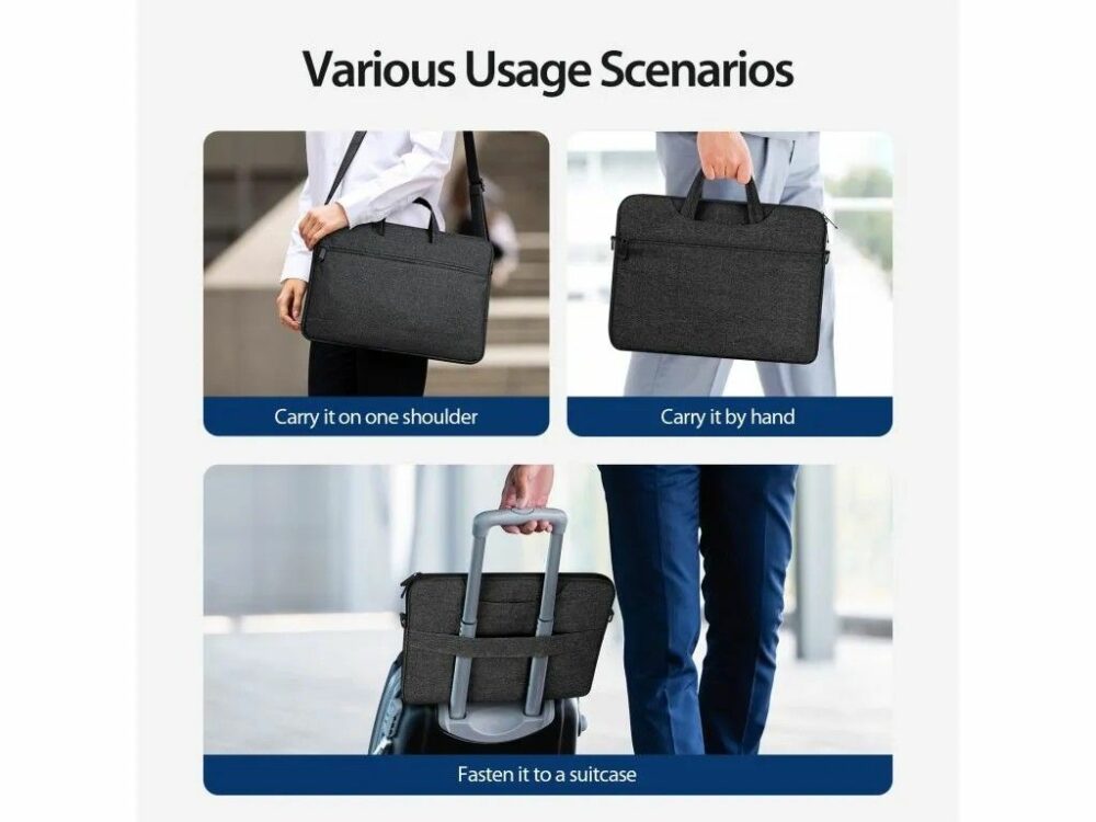 DUX DUCIS case LBJB for laptop 15.5-16" Shoulder Bag black