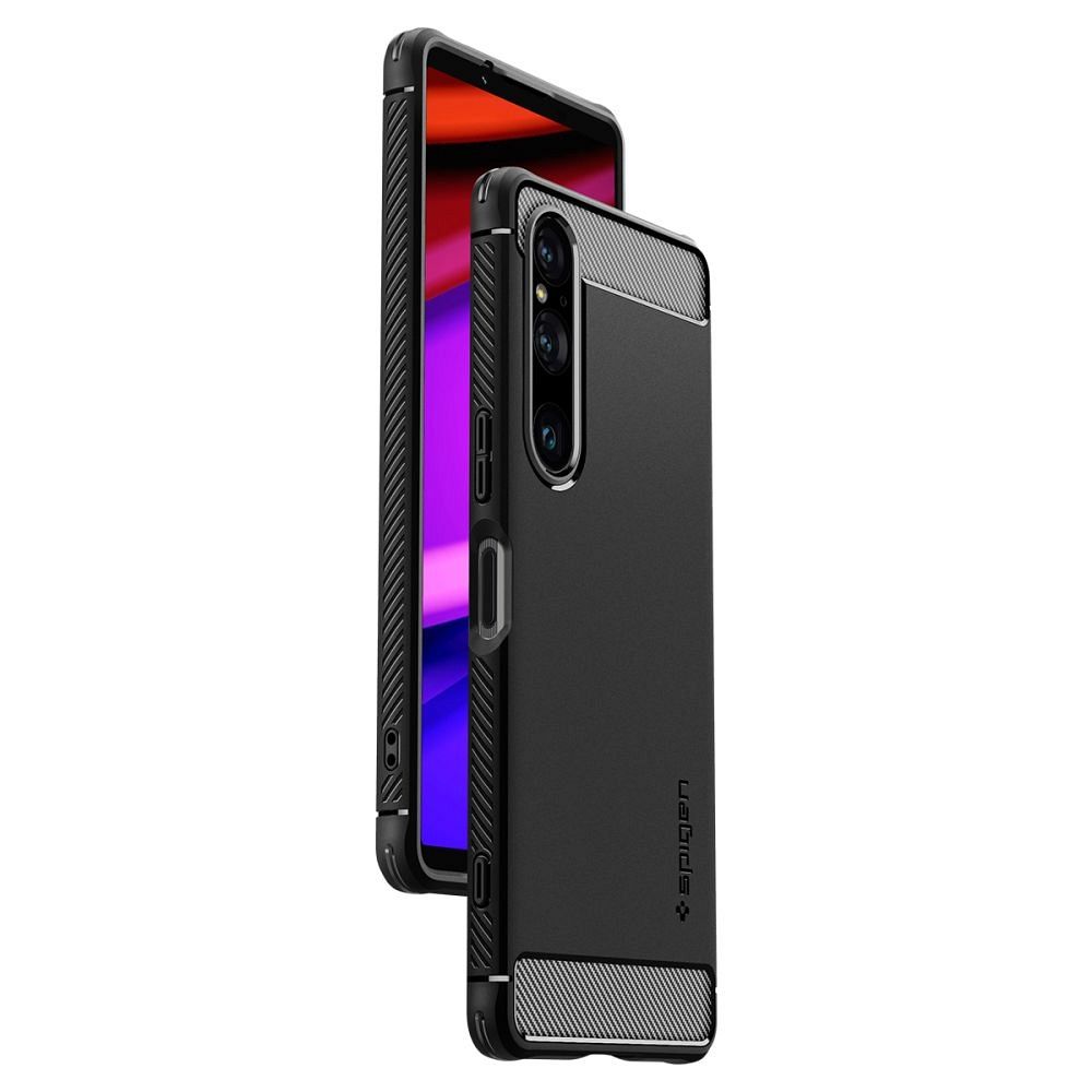 SPIGEN case RUGGED ARMOR for SONY XPERIA 1 V matte black