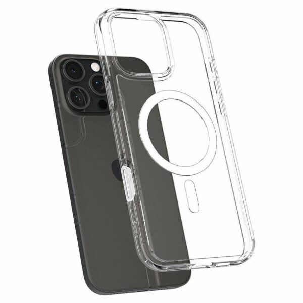 SPIGEN case ULTRA HYBRID "T" MAG compatible with MagSafe for IPHONE 16 Pro Max white