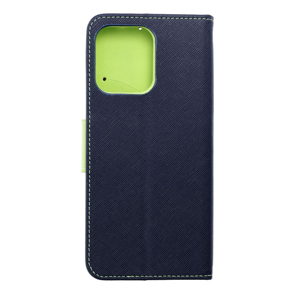 FANCY Book case for MOTOROLA MOTO G75 navy / lime