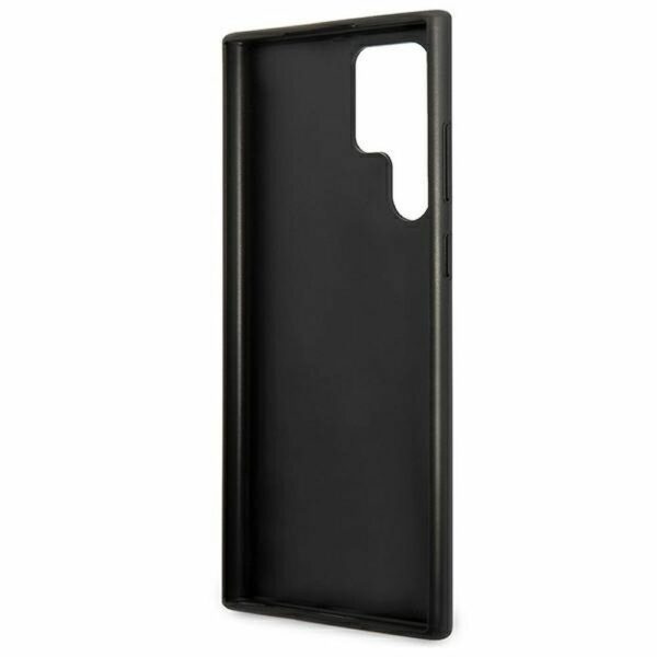 GUESS case for SAMSUNG S22 Ultra GUHCS22LG4GFGR (4G Metal Gold Logo) grey