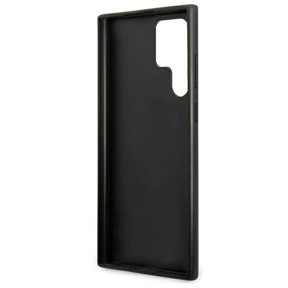 GUESS case for SAMSUNG S22 Ultra GUHCS22LG4GFGR (4G Metal Gold Logo) grey