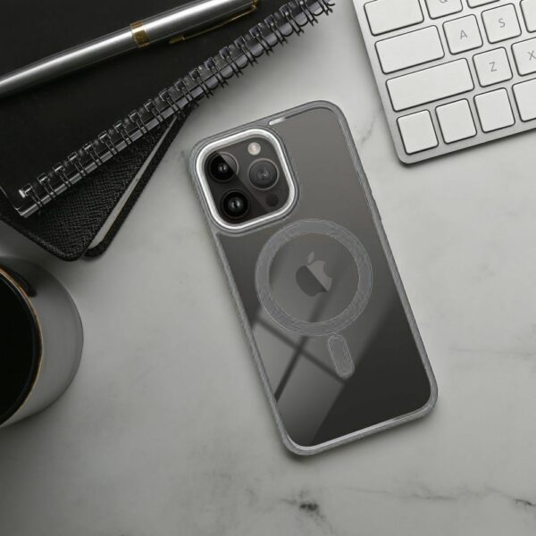 COLOR EDGE MAG COVER case compatible with MagSafe for IPHONE 16 Pro Max titatnium grey
