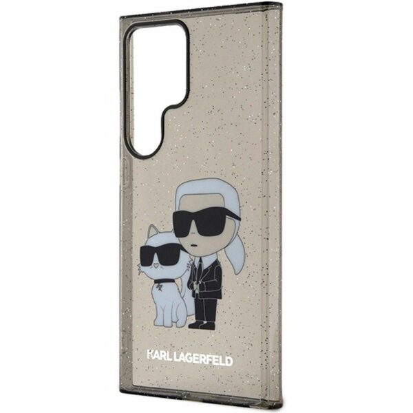 KARL LAGERFELD case for SAMSUNG S24 Ultra KLHCS24LHNKCTGK (IML GLIT NFT K&C) black