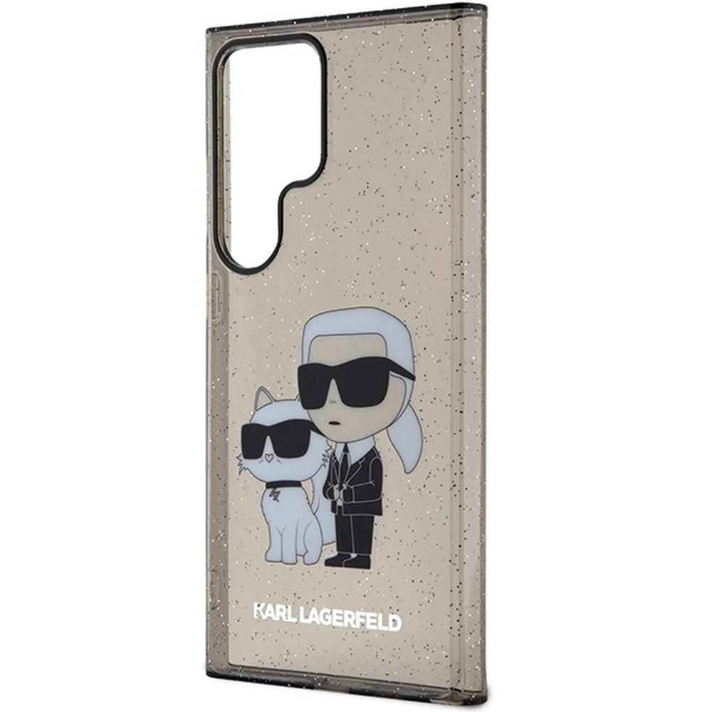 KARL LAGERFELD case for SAMSUNG S24 Ultra KLHCS24LHNKCTGK (IML GLIT NFT K&C) black