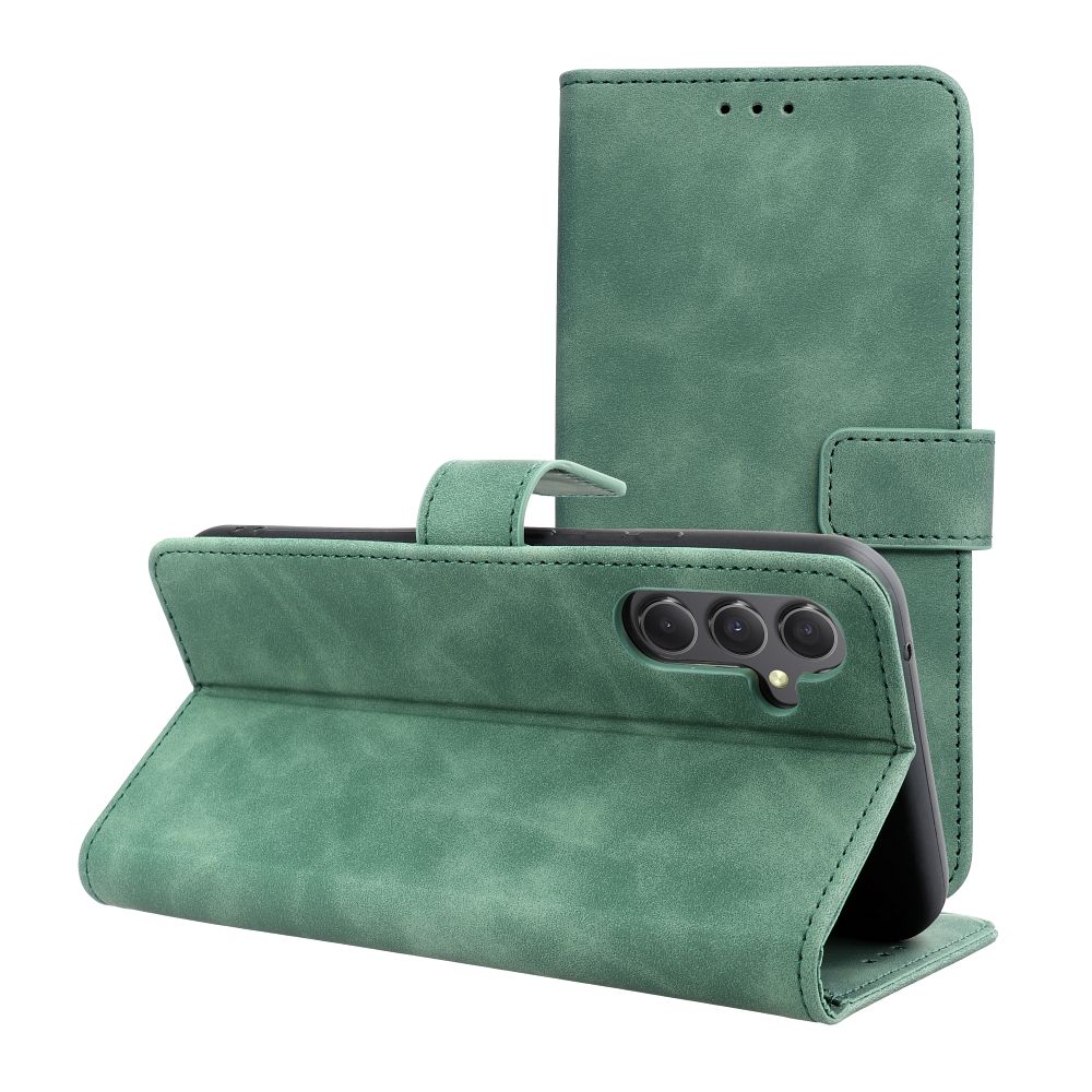 f6297b6b9f5f543bcd2be4a707094195 TENDER Book Case for SAMSUNG A34 5G green