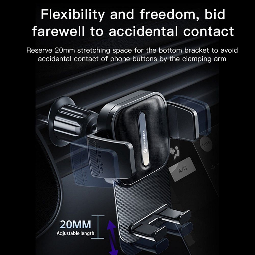 FORCELL F-GRIP GuardianAV car holder for air vent black