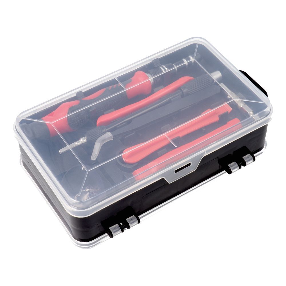 Set of service screwdrivers, bits 115-in-1 metal red