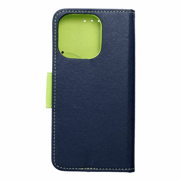 FANCY Book case for IPHONE 16 Pro navy / lime