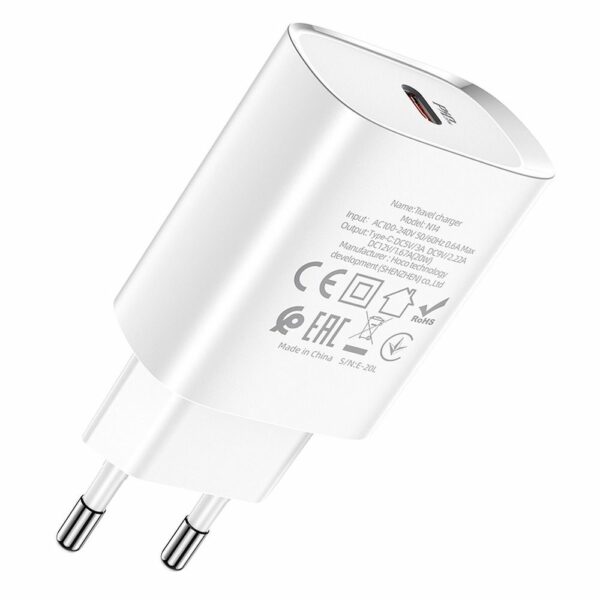 HOCO charger Type C PD 20W N14 white