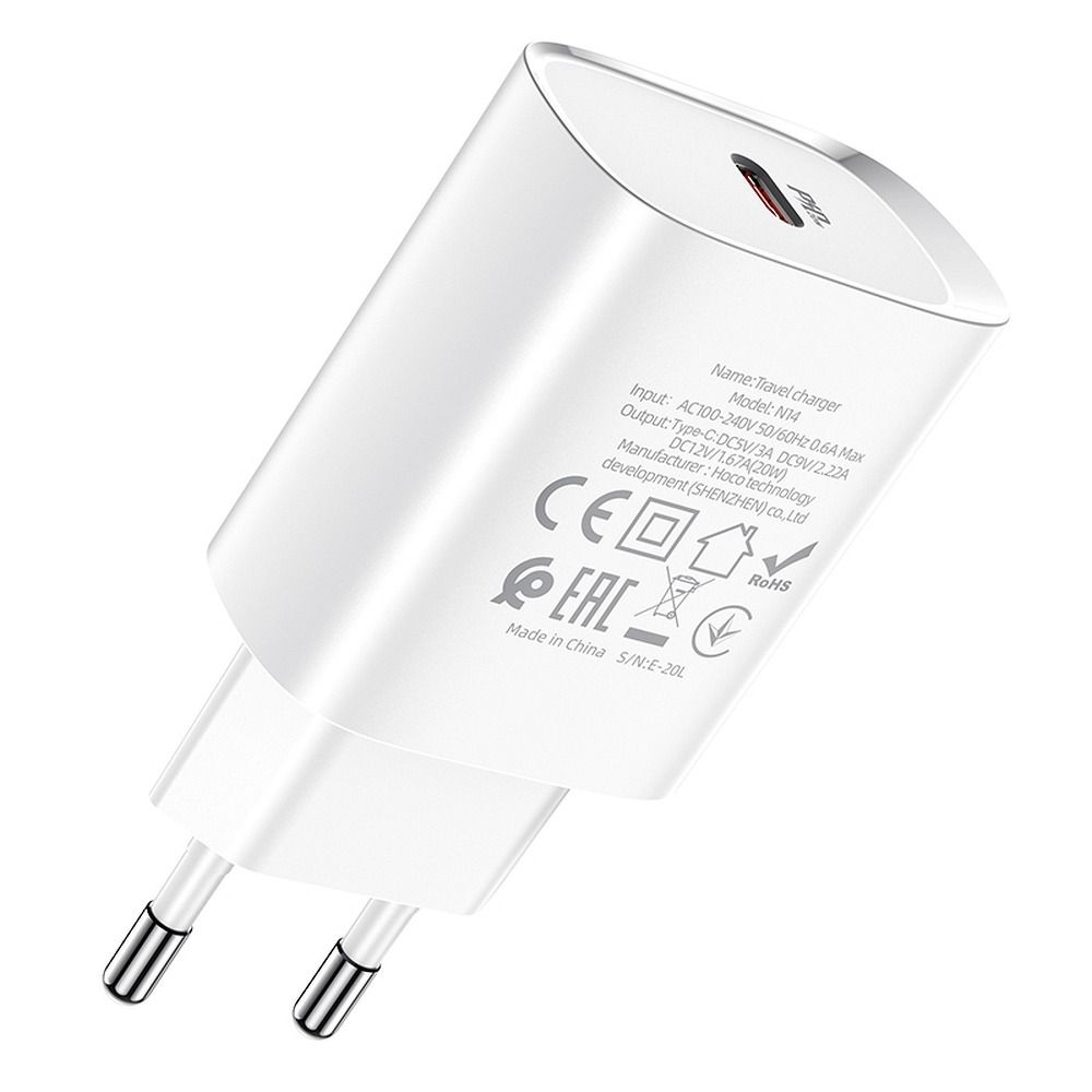 HOCO charger Type C PD 20W N14 white