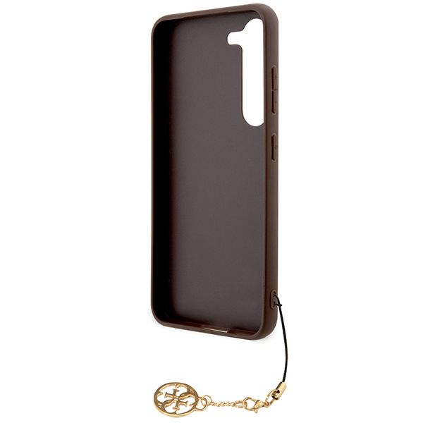 GUESS case for SAMSUNG S24 Plus GUHCS24MGF4GBR (4G Charm) brown