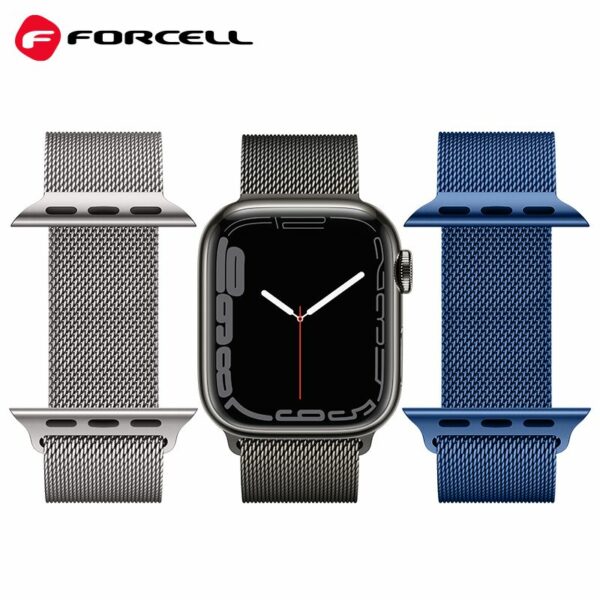 FORCELL F-DESIGN FA03 magnetic stainless steel strap for APPLE Watch 38 / 40 / 41 mm black