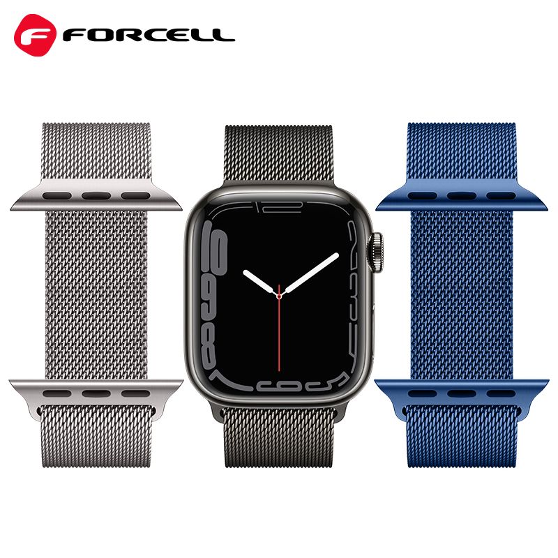 FORCELL F-DESIGN FA03 magnetic stainless steel strap for APPLE Watch 38 / 40 / 41 mm black