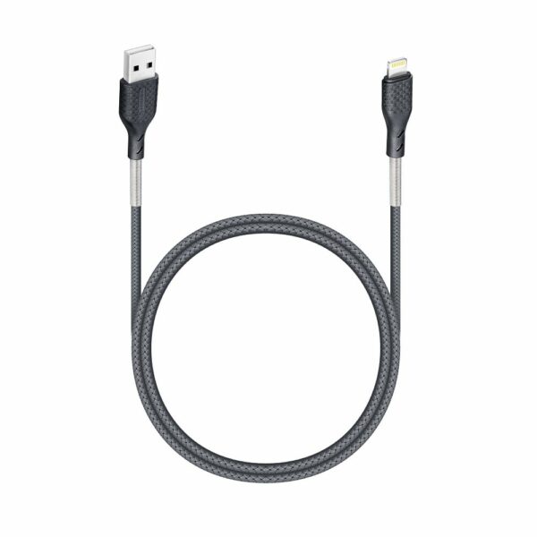 FORCELL F-ENERGY Carbon CB-01A cable USB A to Lightning 2,4A 12W 1 m black