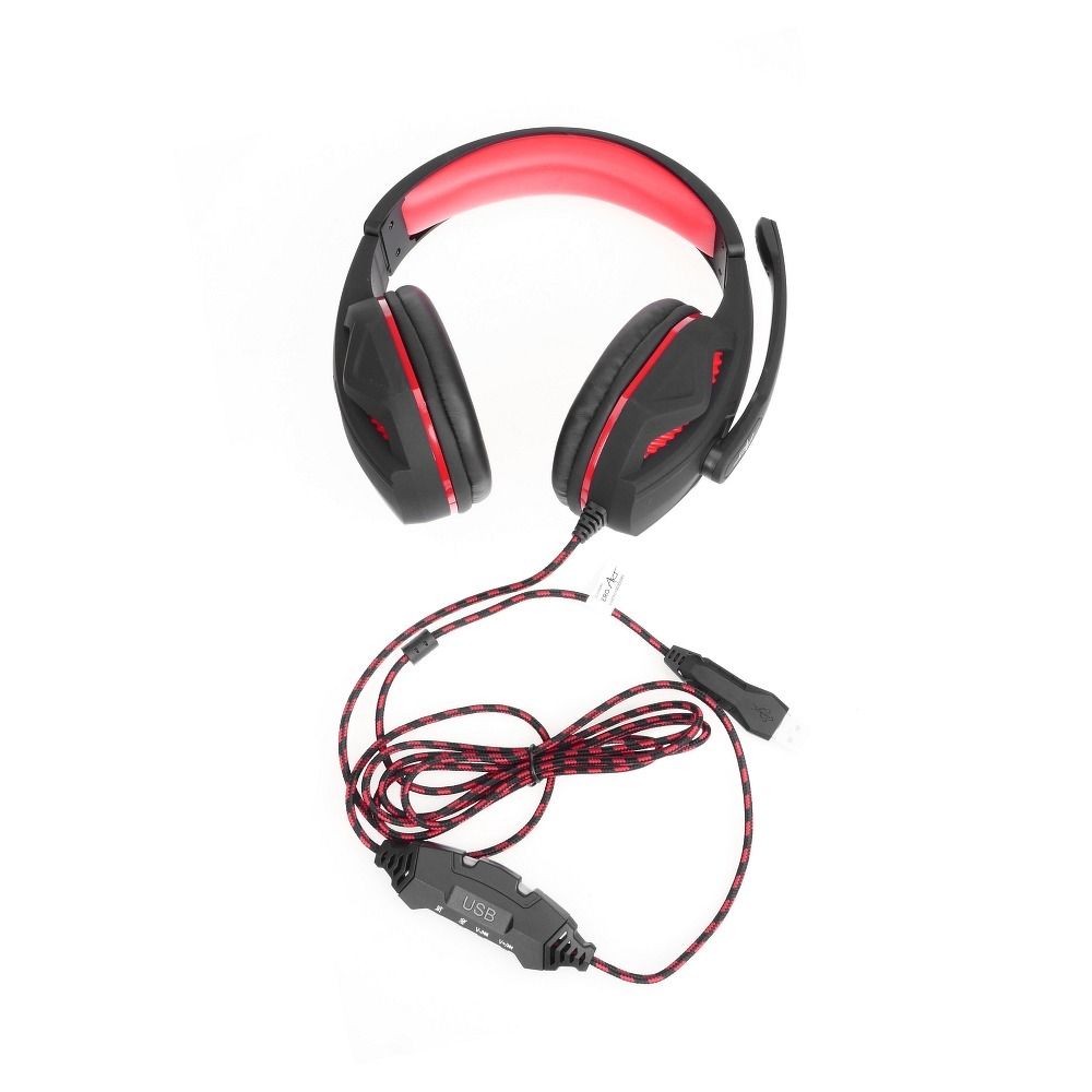 f7c649e081c9cfdb3b131cb6de580508 ART wire headphones gaming USB A with microphone HERO black