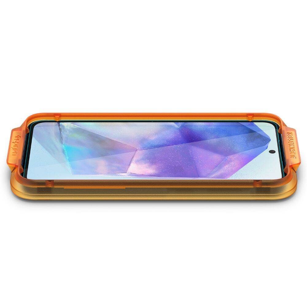 f7d84dd5980585ffa7873e814c94010e SPIGEN tempered glass ALM GLAS. TR 2-pack for SAMSUNG A55 5G clear