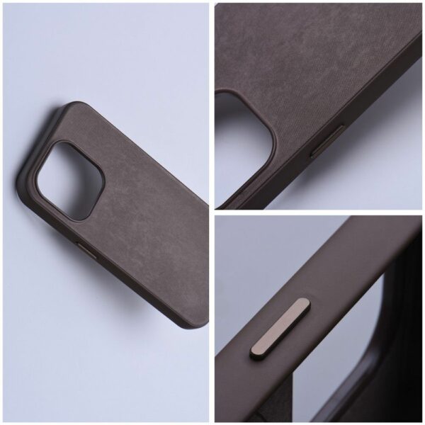 WOVEN MAG COVER case compatible with MagSafe for IPHONE 12 Pro Max light brown