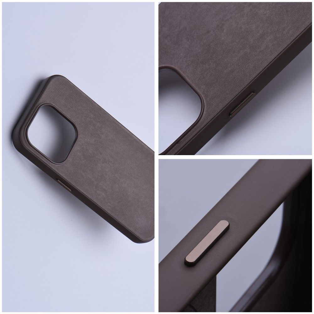 WOVEN MAG COVER case compatible with MagSafe for IPHONE 12 Pro Max light brown