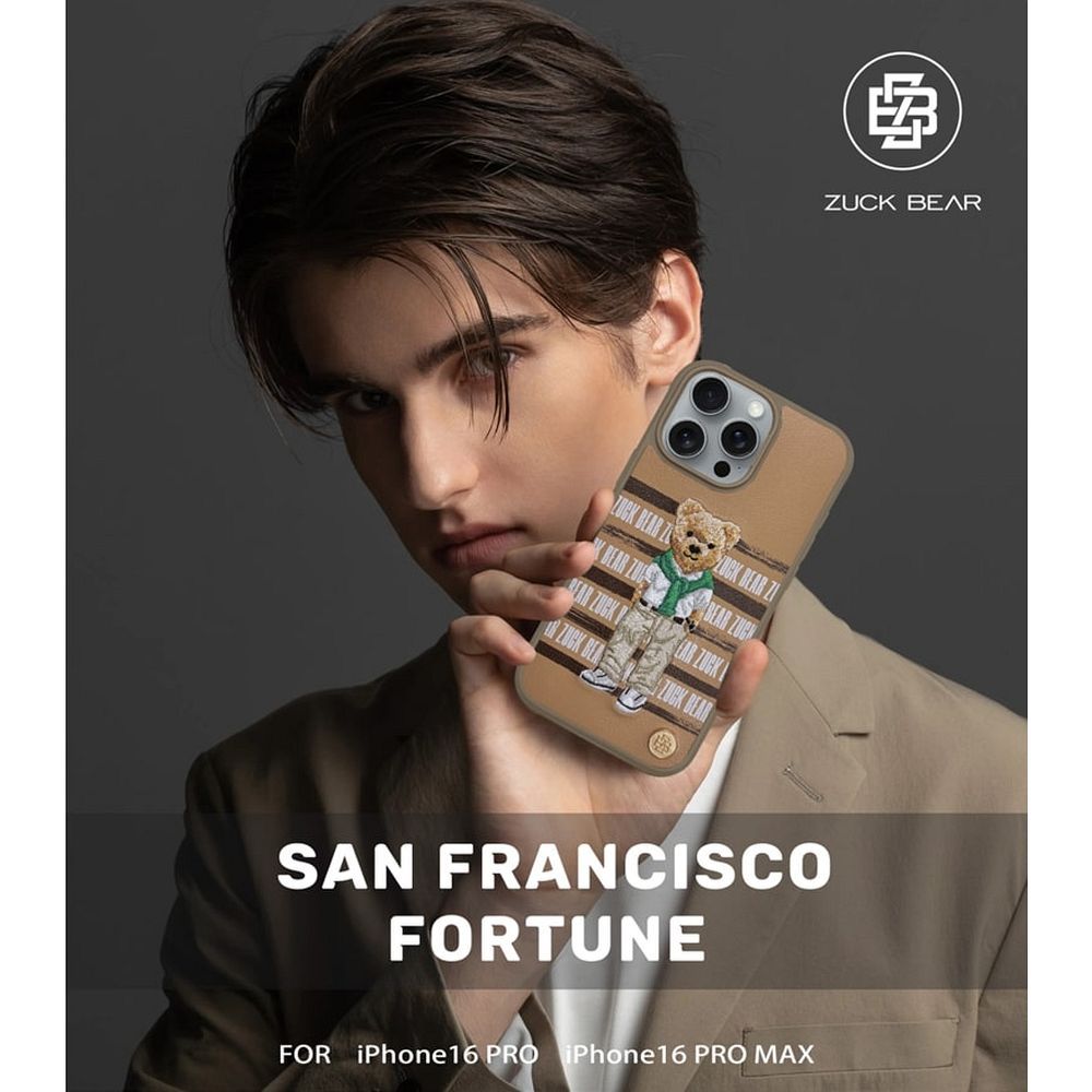 ZUCK BEAR case SAN FRANCISCO FORTUNE for IPHONE 16 golden state bear