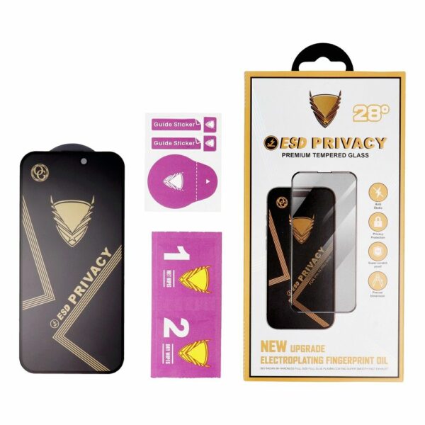 OG Premium Privacy Glass - for Xiaomi Redmi Note 14 4G / Redmi Note 14 5G black