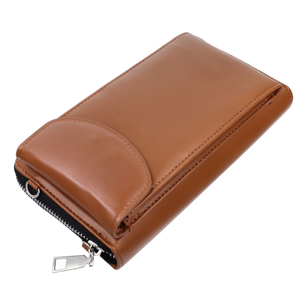 Stylish bag for mobile phone brown