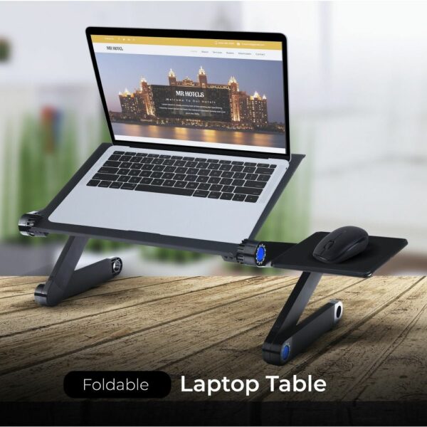 Desk for laptop uniwersal adjustable with cooling YL-803 black