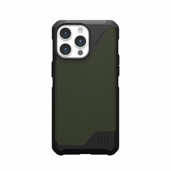 UAG Urban Armor Gear case METROPOLIS LT compatible with MagSafe for IPHONE 15 Pro Max kevlar olive
