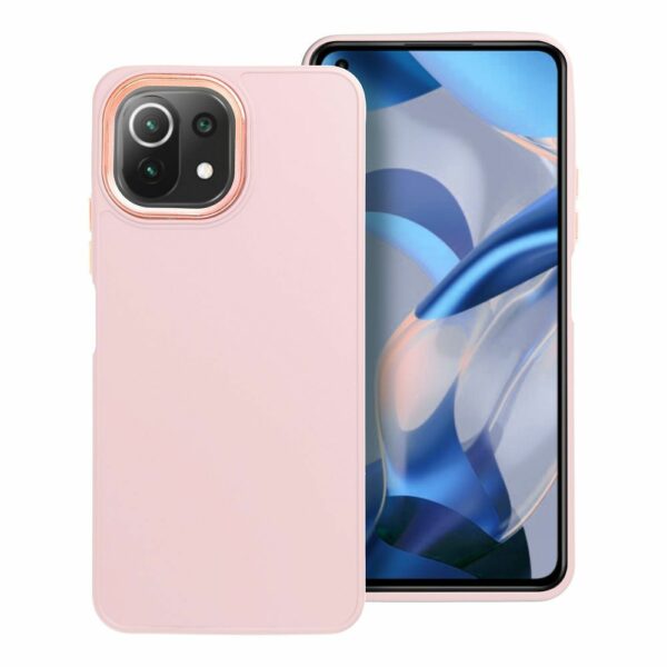 FRAME Case for Xiaomi Mi 11 Lite 5G / Mi 11 Lite LTE ( 4G ) / Mi 11 Lite NE powder pink