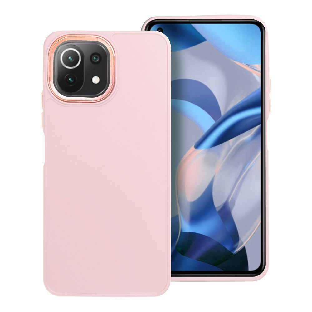FRAME Case for Xiaomi Mi 11 Lite 5G / Mi 11 Lite LTE ( 4G ) / Mi 11 Lite NE powder pink
