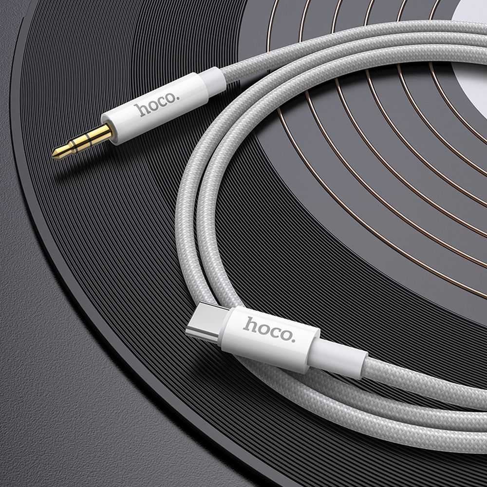 HOCO cable AUX Jack 3,5 mm to Type C UPA19 1 m silver