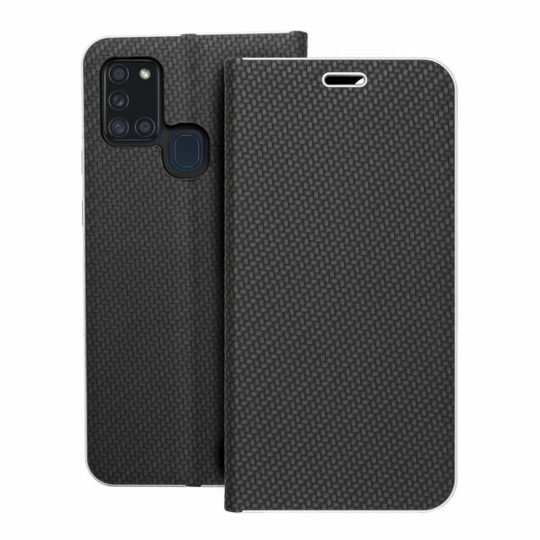 LUNA Book Carbon for SAMSUNG A21s black