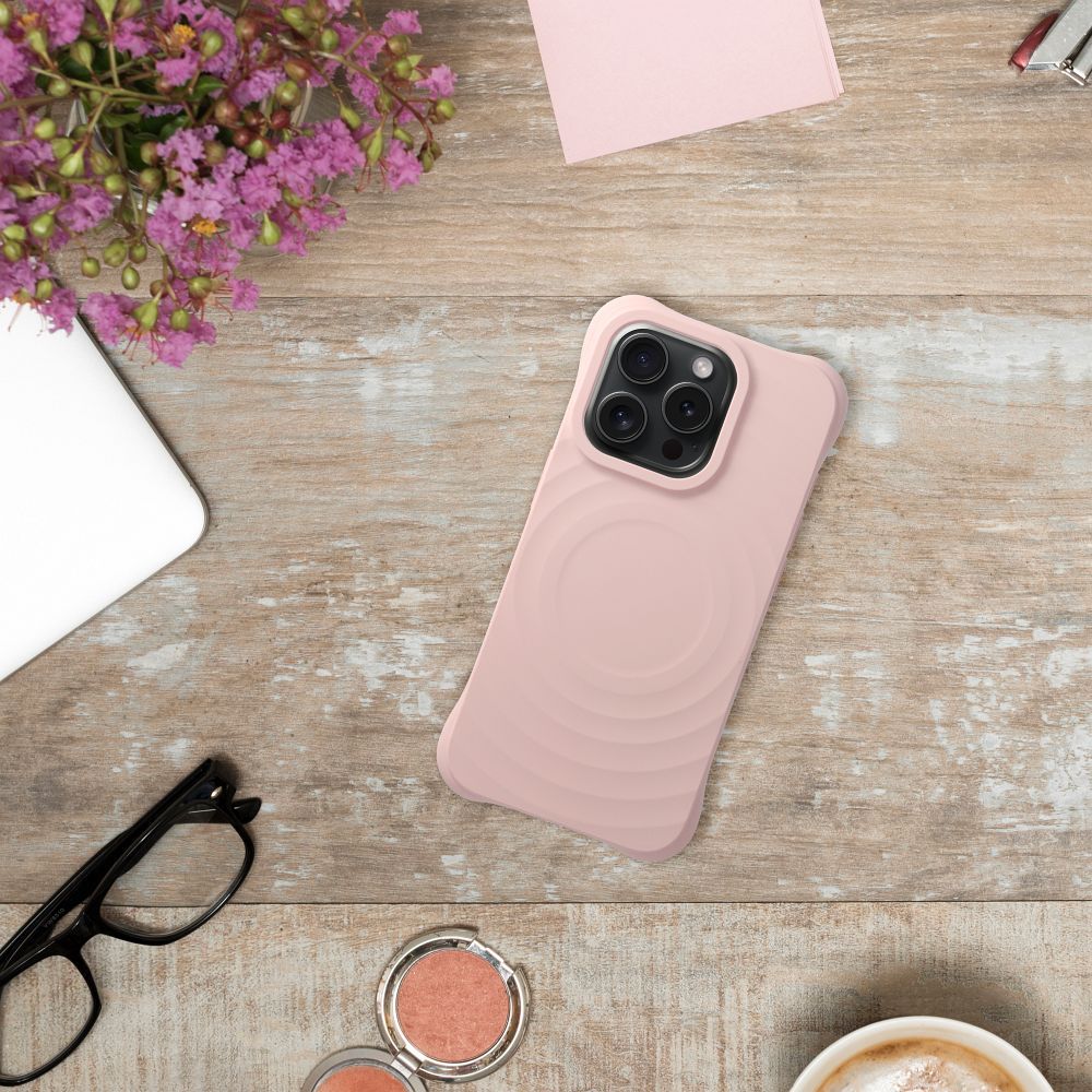 Silicone Zephyr Mag Cover compatible with MagSafe do IPHONE 15 PRO pink