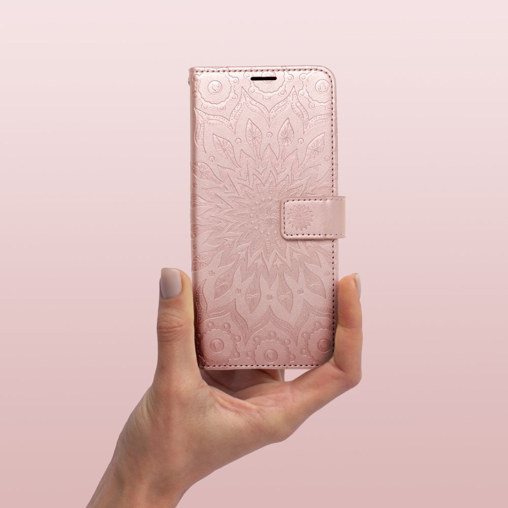 MEZZO Book case for XIAOMI Redmi Note 12 5G mandala rose gold