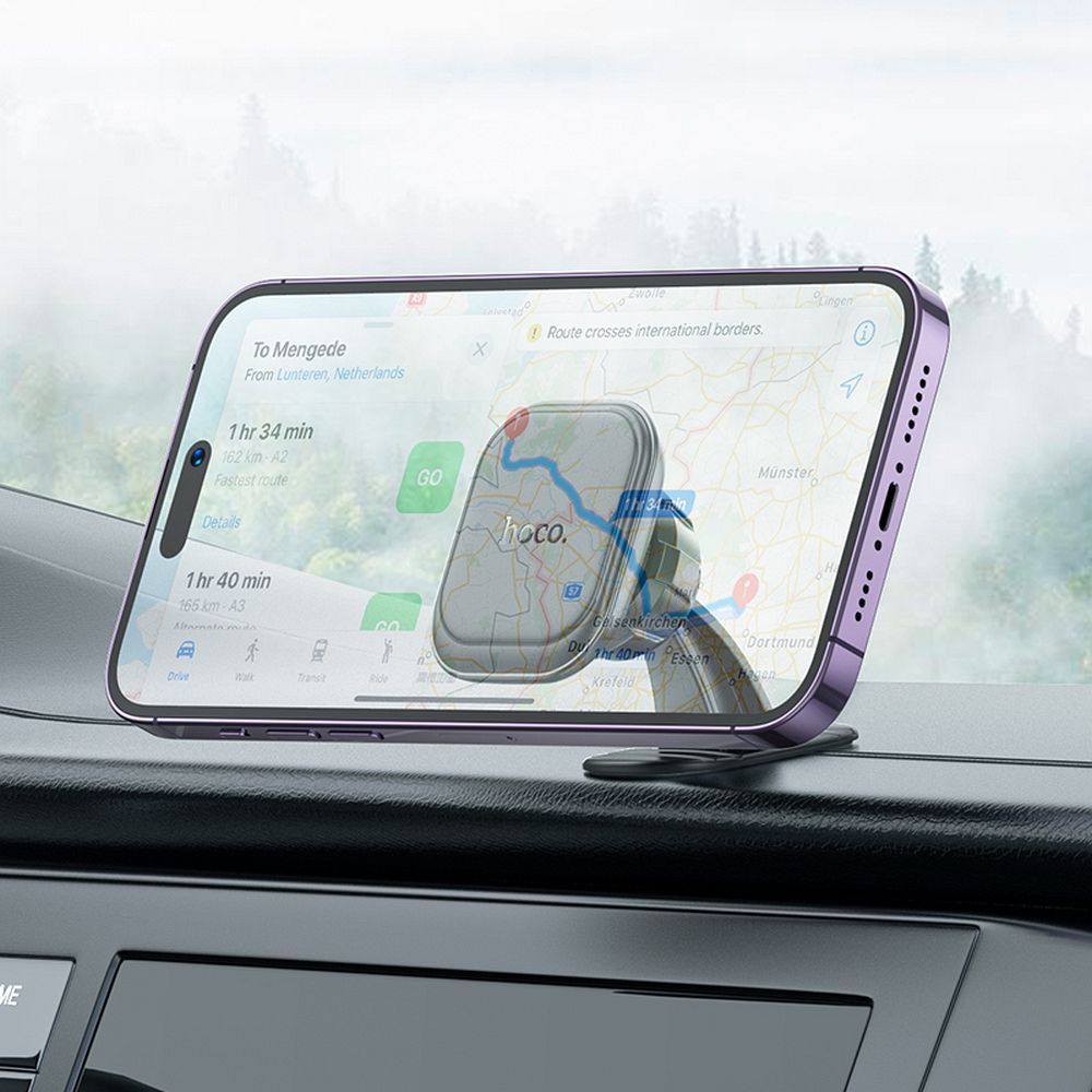 HOCO car holder for phone to center console magnetic H30 black
