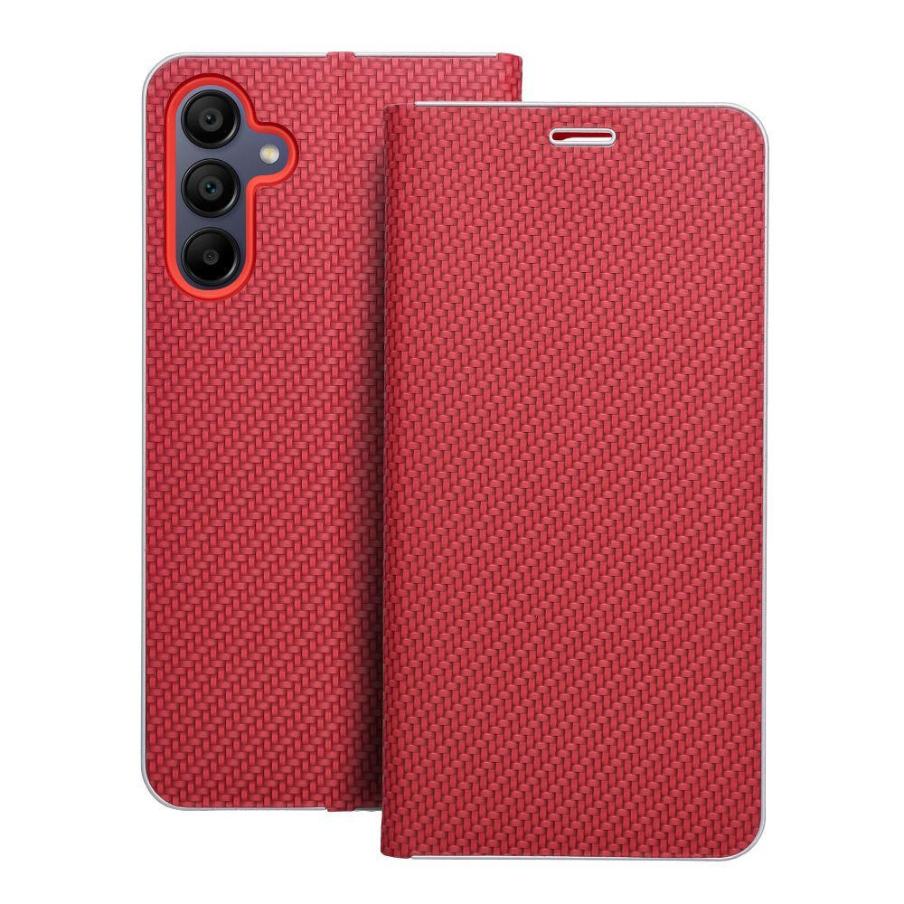 fab23e464216cb9c5c9e855b1adae0e1 LUNA Book Carbon for SAMSUNG A15 4G / A15 5G red