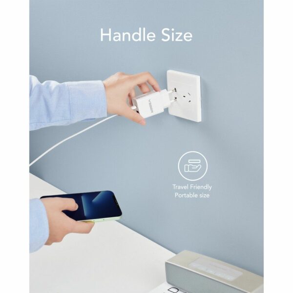 VEGER travel charger USB A + Type C PD QC3.0 3A 30W VLS302U white