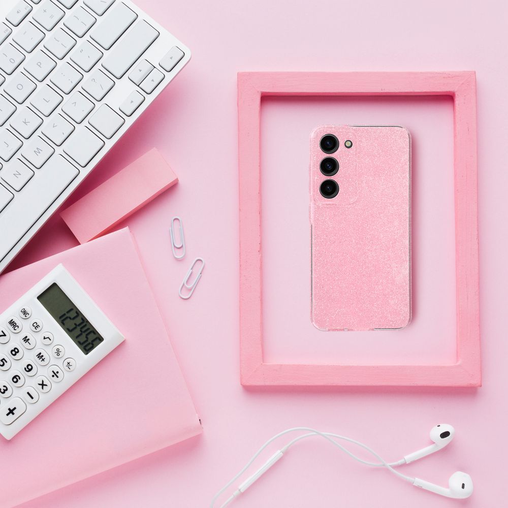 CLEAR CASE 2 mm BLINK for SAMSUNG S25 pink