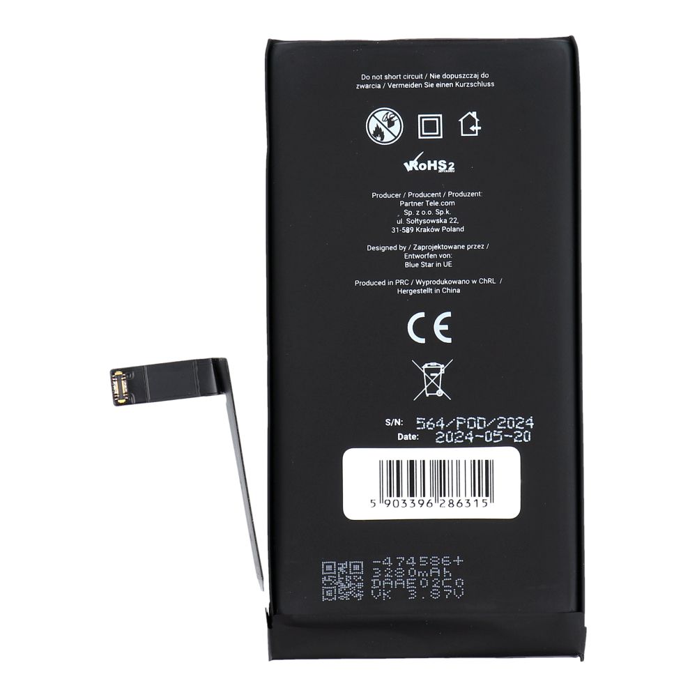 fb4d945708eb0e29252fa7f55652338c BLUE STAR HQ battery for IPHONE 14 3279 mAh