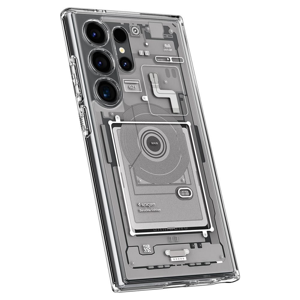 SPIGEN case ULTRA HYBRID for SAMSUNG S24 Ultra zero one white