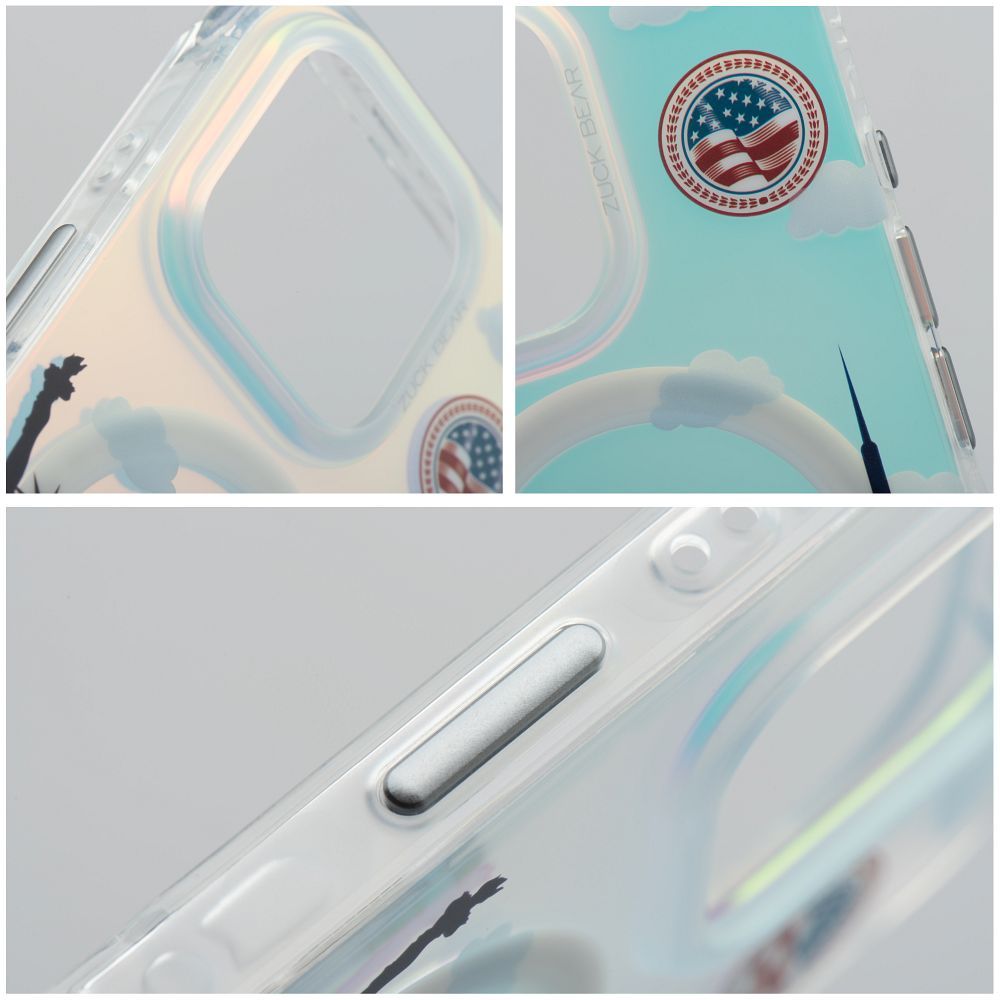 ZUCK BEAR case DARNELL FROSTED LASER compatible with MagSafe for IPHONE 16 Pro Max new york